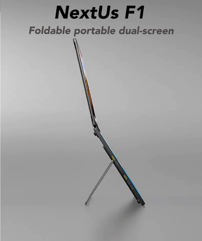 Foldable Dual 15.6-inch Portable Monitor